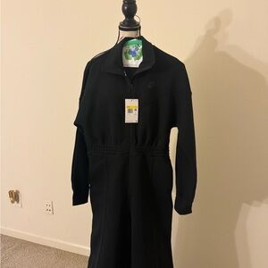 Nike Tech Windrunner Jumpsuit - Black Wide-Leg Women's Pants